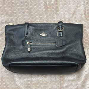 Coach Black Leather Women's Bag